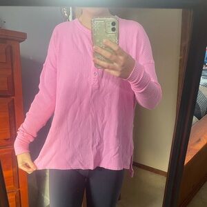 Offline by Aerie waffle Henley t-shirt